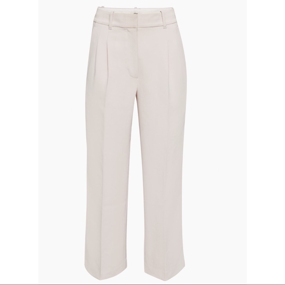 Aritzia Wilfred Effortless Crop Vin Gris